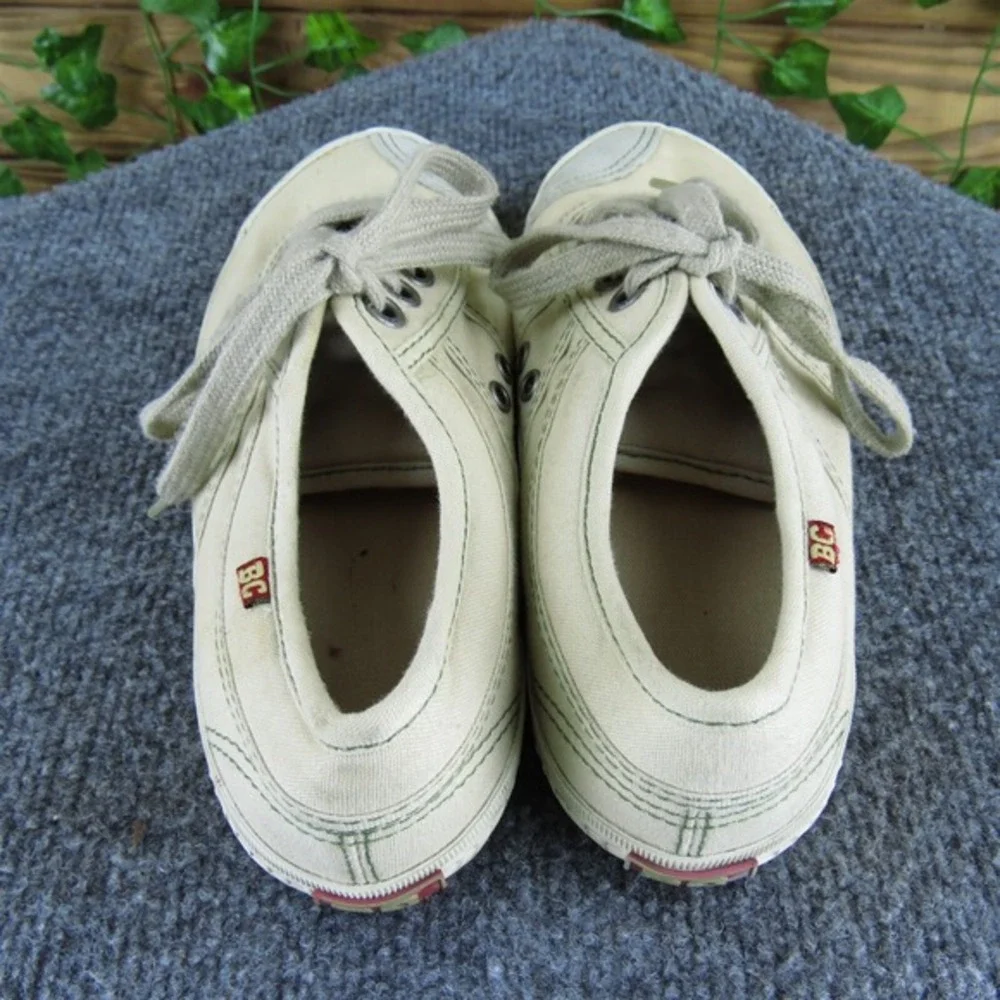 BC Footwear Women's Houndstooth Sneaker Beige Fabric Sz 6.5‎ Medium  Used 2025